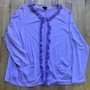 Talbots 3x Lavender Cardigan
